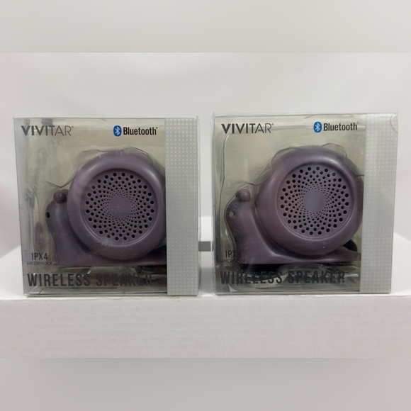 VIVITAR Bluetooth/Wireless/Waterproof IPX4/Rechargeable Speakers (Set of 2) NIB - Picture 2 of 5